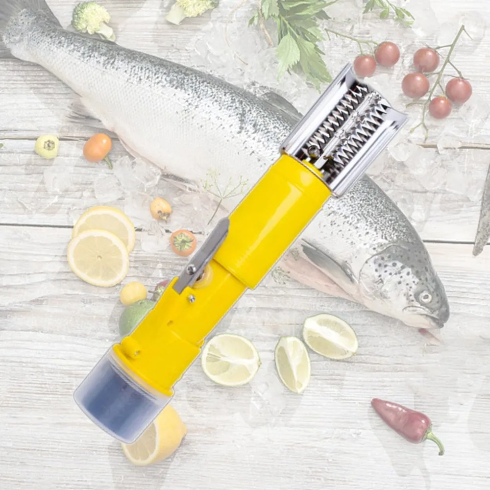 Electric Fish Scaler Universal Scales Powerful Fish Skin Descaler Scraper Blade Knife Rechargeable Lithium Battery Tools
Electric Fish Scaler Universal Scales Powerful Fish Skin Descaler Scraper Blade Knife Rechargeable Lithium Battery Tools