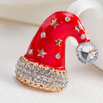 Cute Rhinestone Red Enamel Christmas Cap Brooch Pins Hat Brooches For Women Girl XMAS Gift Jewelry Lot 12Pcs
Cute Rhinestone Red Enamel Christmas Cap Brooch Pins Hat Brooches For Women Girl XMAS Gift Jewelry Lot 12Pcs