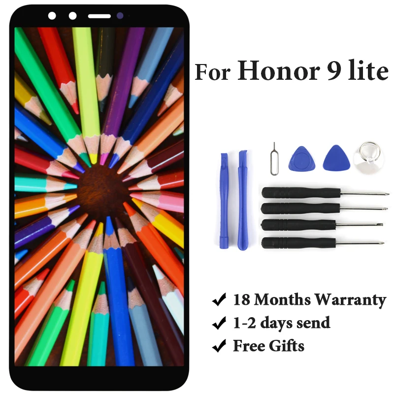 5 65 дюйма без битых пикселей Pantalla для Huawei Honor 9 Lite ЖК дисплей LLD L31 AL10 сенсорный экран