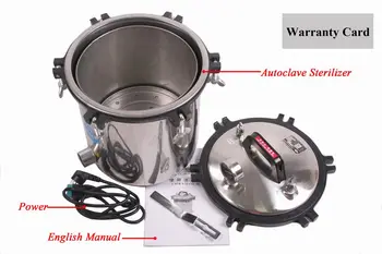 Wholoseller price Brand New 18 Liter Steam Autoclave Sterilizer Tattoo Dental Commercial Unit
Wholoseller price Brand New 18 Liter Steam Autoclave Sterilizer Tattoo Dental Commercial Unit