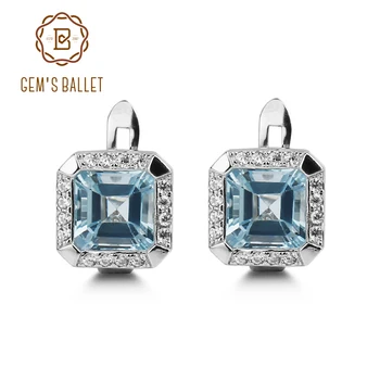 Gem's Ballet Fashion Women Wedding Solid 925 Sterling Silver Fine Jewelry 4.52Ct Natural Sky Blue Topaz Gemstone Stud Earings
Gem's Ballet Fashion Women Wedding Solid 925 Sterling Silver Fine Jewelry 4.52Ct Natural Sky Blue Topaz Gemstone Stud Earings