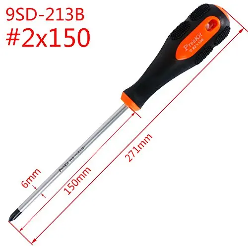 Original pro'skit 9sd-213b Pro-Soft Screwdrivers (+ # 2 6x150 mm) Precision Screwdrivers Hand Tools Phillips Screwdrivers s
Original pro'skit 9sd-213b Pro-Soft Screwdrivers (+ # 2 6x150 mm) Precision Screwdrivers Hand Tools Phillips Screwdrivers s