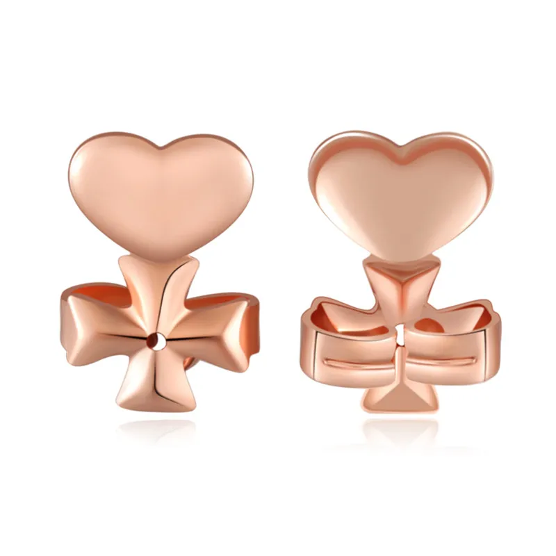 Ms Betti heart clover crown earring listers back set13