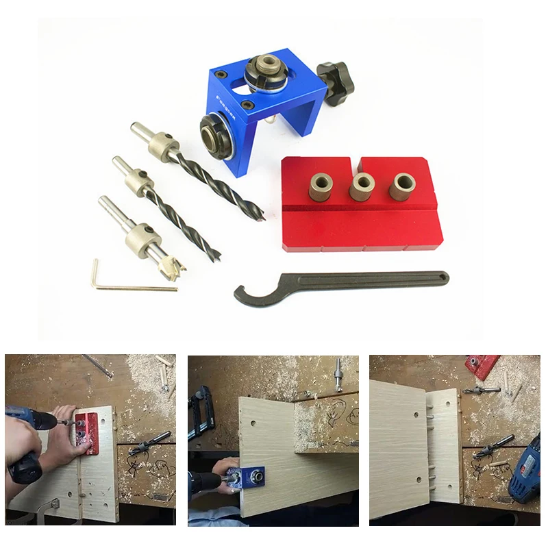 Pocket Hole Jig Kit Step Drilling Dowelling Jig Set Carpentry Wood Dowel Drilling Guide Locator Tool Gauge Fixed Clamps Tools
Pocket Hole Jig Kit Step Drilling Dowelling Jig Set Carpentry Wood Dowel Drilling Guide Locator Tool Gauge Fixed Clamps Tools