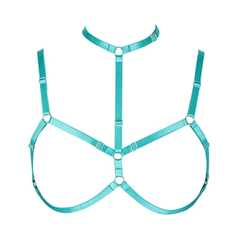 Bra Top Cage Chest Belt Body Harness Jade Green Strappy Tops Punk Goth Lingerie Plus Size adjust Fashion Club Clothing Cosplay
Bra Top Cage Chest Belt Body Harness Jade Green Strappy Tops Punk Goth Lingerie Plus Size adjust Fashion Club Clothing Cosplay