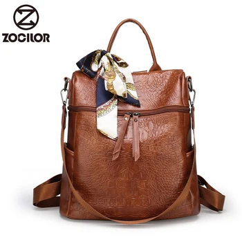 Fashion High capacity Women Backpack Quality Leather School Bags For Teenager Girls Large School Backpack Vintage Shoulder Bags
Fashion High capacity Women Backpack Quality Leather School Bags For Teenager Girls Large School Backpack Vintage Shoulder Bags