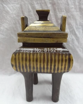 bi00759 10" Chinese Bronze Buddhism Collect Square Model Statue Incense Burner Censer
bi00759 10" Chinese Bronze Buddhism Collect Square Model Statue Incense Burner Censer