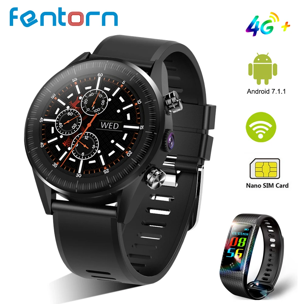 Fentorn 4G Smartwatch Phone Android 7.1 Quad Core 1GB RAM 16GB ROM 5.0MP Camera IP67 Waterproof Smart Watch Replacement Strap
Fentorn 4G Smartwatch Phone Android 7.1 Quad Core 1GB RAM 16GB ROM 5.0MP Camera IP67 Waterproof Smart Watch Replacement Strap