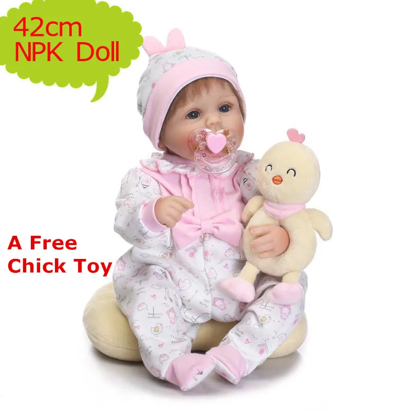 Hot Welcome NPK Brand 18inch 42cm Bebe Reborn Realista With Very Cute 18inch Doll Clothes Best Christmas/New Year Gift For Girls
Hot Welcome NPK Brand 18inch 42cm Bebe Reborn Realista With Very Cute 18inch Doll Clothes Best Christmas/New Year Gift For Girls