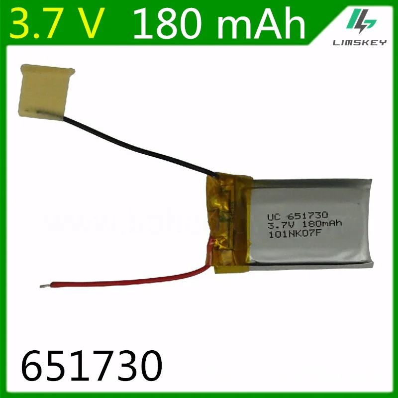 3.7V 180mAH Lipo Battery For Syma S107G S109G S111G MJXRC X900 X901 Remote Control Helicopter 3.7 V 180 mAH 651730
3.7V 180mAH Lipo Battery For Syma S107G S109G S111G MJXRC X900 X901 Remote Control Helicopter 3.7 V 180 mAH 651730