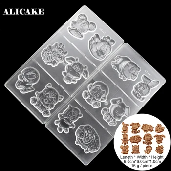 12 Chinese Zodiac Chocolate Cartoon Mold for Baker Birthday Party Baking Pastry Cake Decoration Tools Form Polycarbonate Mould
12 Chinese Zodiac Chocolate Cartoon Mold for Baker Birthday Party Baking Pastry Cake Decoration Tools Form Polycarbonate Mould