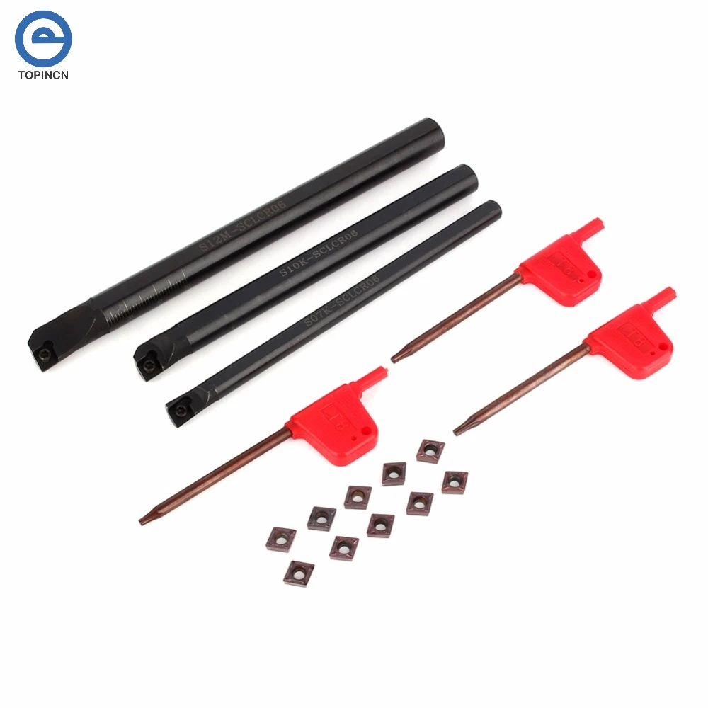 3 Pcs Lathe Boring Internal Turning Bar Holder With 10 Pcs Insert CNC Internal Turning Tools For CCMT060204 Inserts
3 Pcs Lathe Boring Internal Turning Bar Holder With 10 Pcs Insert CNC Internal Turning Tools For CCMT060204 Inserts