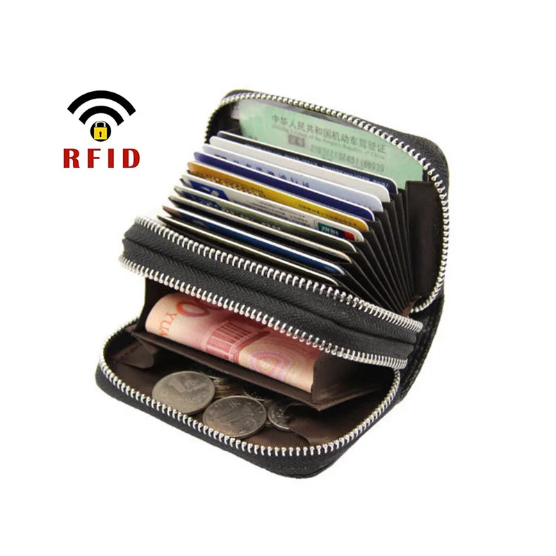 Hot Business Card Holder Double Zipper ID Credit Card Holder Wallet Anti Rfid Blocking Men Women Card Case Pouch Solid Color
Hot Business Card Holder Double Zipper ID Credit Card Holder Wallet Anti Rfid Blocking Men Women Card Case Pouch Solid Color