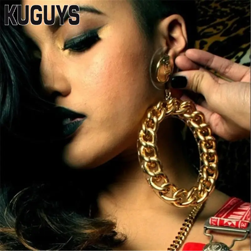 KUGUYS Acrylic Jewelry Gold Chain ellips oval Drop Earrings for Women Vintage Large Earring Woman
KUGUYS Acrylic Jewelry Gold Chain ellips oval Drop Earrings for Women Vintage Large Earring Woman