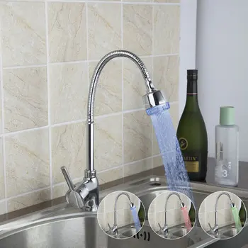 LED Light No Battery Kitchen Torneira Brand Chrome Swivel 360 Single Handle Deck Mount Basin Sink Faucet Mixer Tap
LED Light No Battery Kitchen Torneira Brand Chrome Swivel 360 Single Handle Deck Mount Basin Sink Faucet Mixer Tap