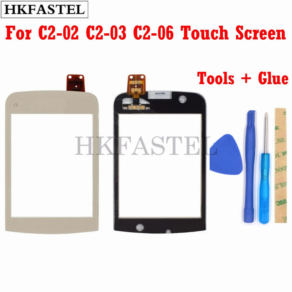 HKFASTEL High Quality Touch For Nokia C2-02 C2-03 C2-06 Touch Screen Digitizer Sensor Front Glass Lens panel + tools + glue
HKFASTEL High Quality Touch For Nokia C2-02 C2-03 C2-06 Touch Screen Digitizer Sensor Front Glass Lens panel + tools + glue