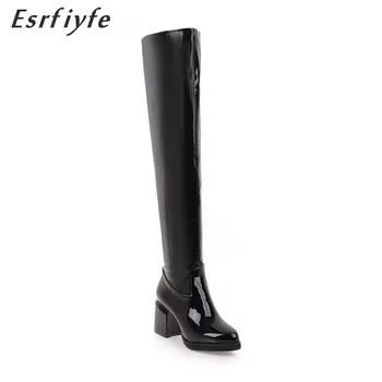 ESRFIYFE 2019 New Large Size 33-48 Winter Women Boots Patent Leather High Heel Platform Shoes Woman Ladies Over The Knee Boots
ESRFIYFE 2019 New Large Size 33-48 Winter Women Boots Patent Leather High Heel Platform Shoes Woman Ladies Over The Knee Boots