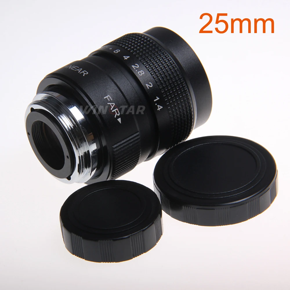 25 мм 50 f1.4 35 f1.7 C Mount CCTV Lens для M4/3 Olympus Canon EOS M sony E NEX Nikon 1 Fujifilm Pentax|50mm f1.4|35mm f1.7c mount |