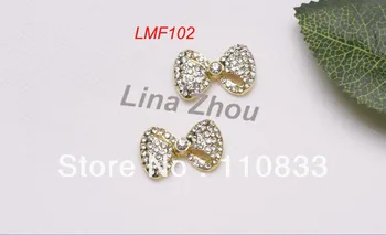Free Shipping! Wholesales: 20pcs 25mmx13mm Alloy Bow Bead with Rhinestone, Pave Bracelet Bead-Gold LMF102
Free Shipping! Wholesales: 20pcs 25mmx13mm Alloy Bow Bead with Rhinestone, Pave Bracelet Bead-Gold LMF102
