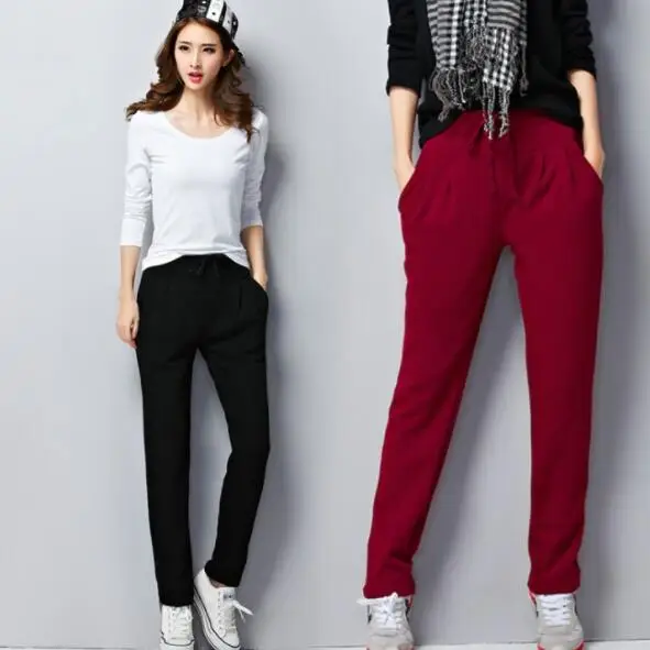 High Quality Female Velvet Thick Pants Big Size 5Xl 6XL Harem Pants Fleece Warm Womens Sweatpants Trousers DV116 
High Quality Female Velvet Thick Pants Big Size 5Xl 6XL Harem Pants Fleece Warm Womens Sweatpants Trousers DV116