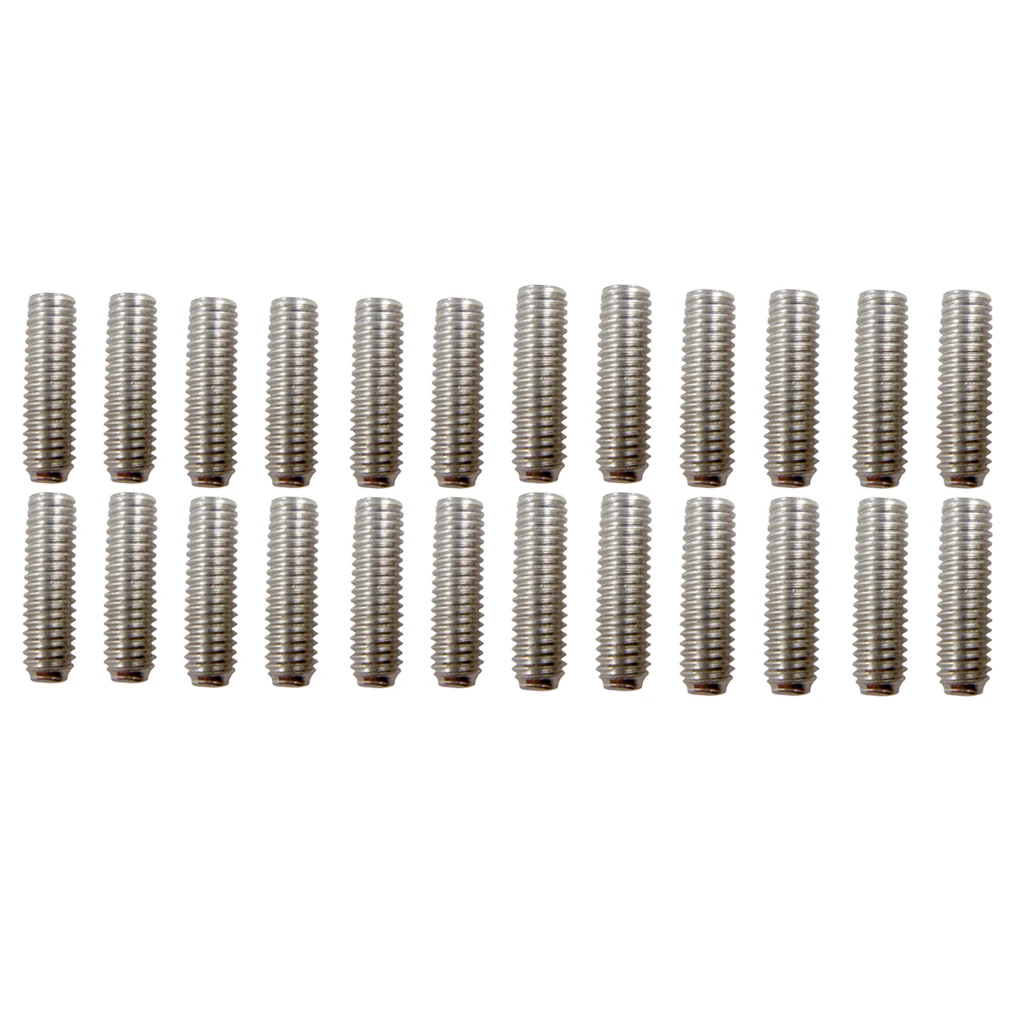 Perfeclan 24 Pieces Guitar Saddle Bridge Hexagon Screws for Fender Strat Tele Guitar Parts Guitar Parts & Accessories