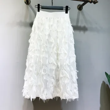 New summer 2019 high-waisted ultra fire fairy sweet, fluffy, tasseled halter skirt
New summer 2019 high-waisted ultra fire fairy sweet, fluffy, tasseled halter skirt