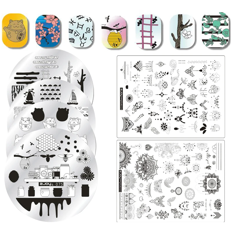 Nail Design Bee Butterfly Nail Stamping Plates 2018 Cute Cartoon Dog Monkey Geometry Nail Stamping Template For a Manicure
Nail Design Bee Butterfly Nail Stamping Plates 2018 Cute Cartoon Dog Monkey Geometry Nail Stamping Template For a Manicure