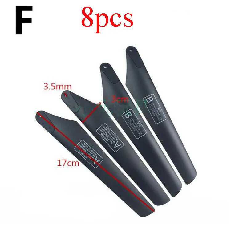 Yuenhoang 8Pcs Helicopter DIY Parts Paddle Propeller 17*3*0.35CM 18*3*0.4CM 19.7*3.5*0.5CM Aerofoil Wind Blades Main Rotor UAV
Yuenhoang 8Pcs Helicopter DIY Parts Paddle Propeller 17*3*0.35CM 18*3*0.4CM 19.7*3.5*0.5CM Aerofoil Wind Blades Main Rotor UAV