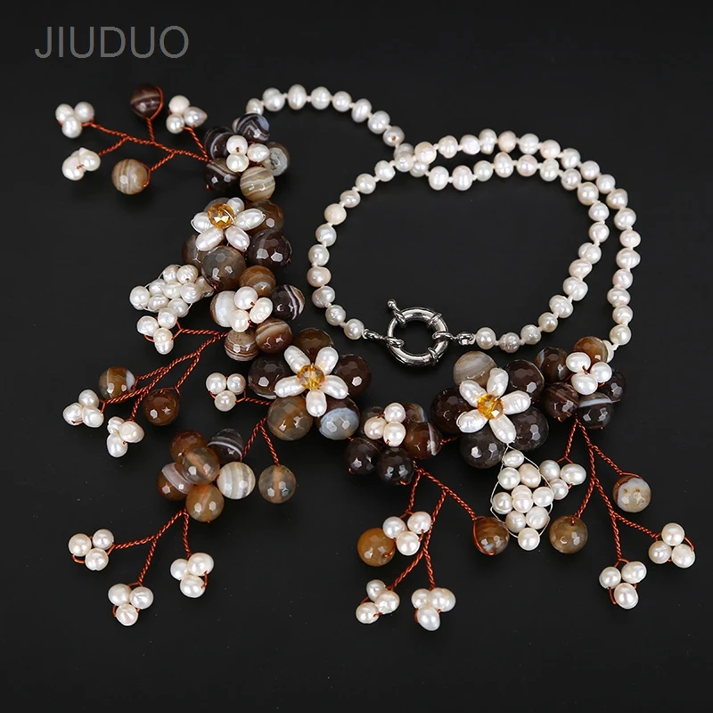 Natural pearl Necklace Natural agate Necklace for Women Fashion Popular Jewelry For Necklaces jewelry Genuine luxury
Natural pearl Necklace Natural agate Necklace for Women Fashion Popular Jewelry For Necklaces jewelry Genuine luxury