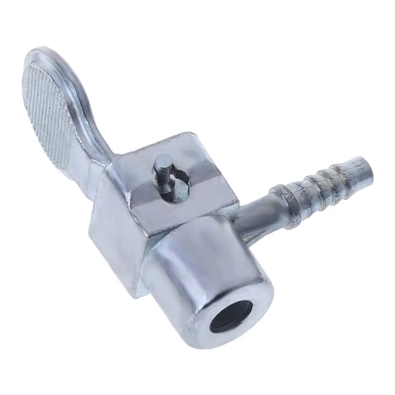 6.3mm Thumb-Lock Air Chuck For Car Vehicles Motor Tyre Inflating Clip-on Valve Quick Connector Tool
6.3mm Thumb-Lock Air Chuck For Car Vehicles Motor Tyre Inflating Clip-on Valve Quick Connector Tool
