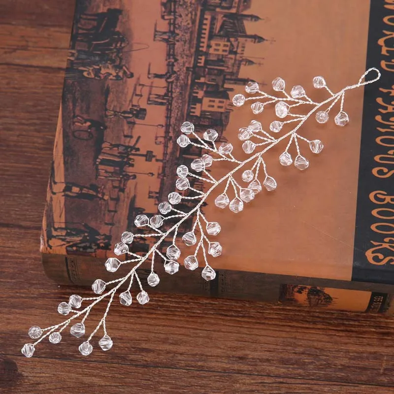 FORSEVEN Handmade Crystal Leave Headband Pearl Bead Tiara Party Pageant Bride Tiara Crown Headpiece Wedding Hair Accessories
FORSEVEN Handmade Crystal Leave Headband Pearl Bead Tiara Party Pageant Bride Tiara Crown Headpiece Wedding Hair Accessories