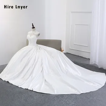 HIRE LNYER Custom Made Bridal Gowns Trouwjurk Open Back Appliques A-line France Satin Wedding Dresses Robe De Mariee
HIRE LNYER Custom Made Bridal Gowns Trouwjurk Open Back Appliques A-line France Satin Wedding Dresses Robe De Mariee