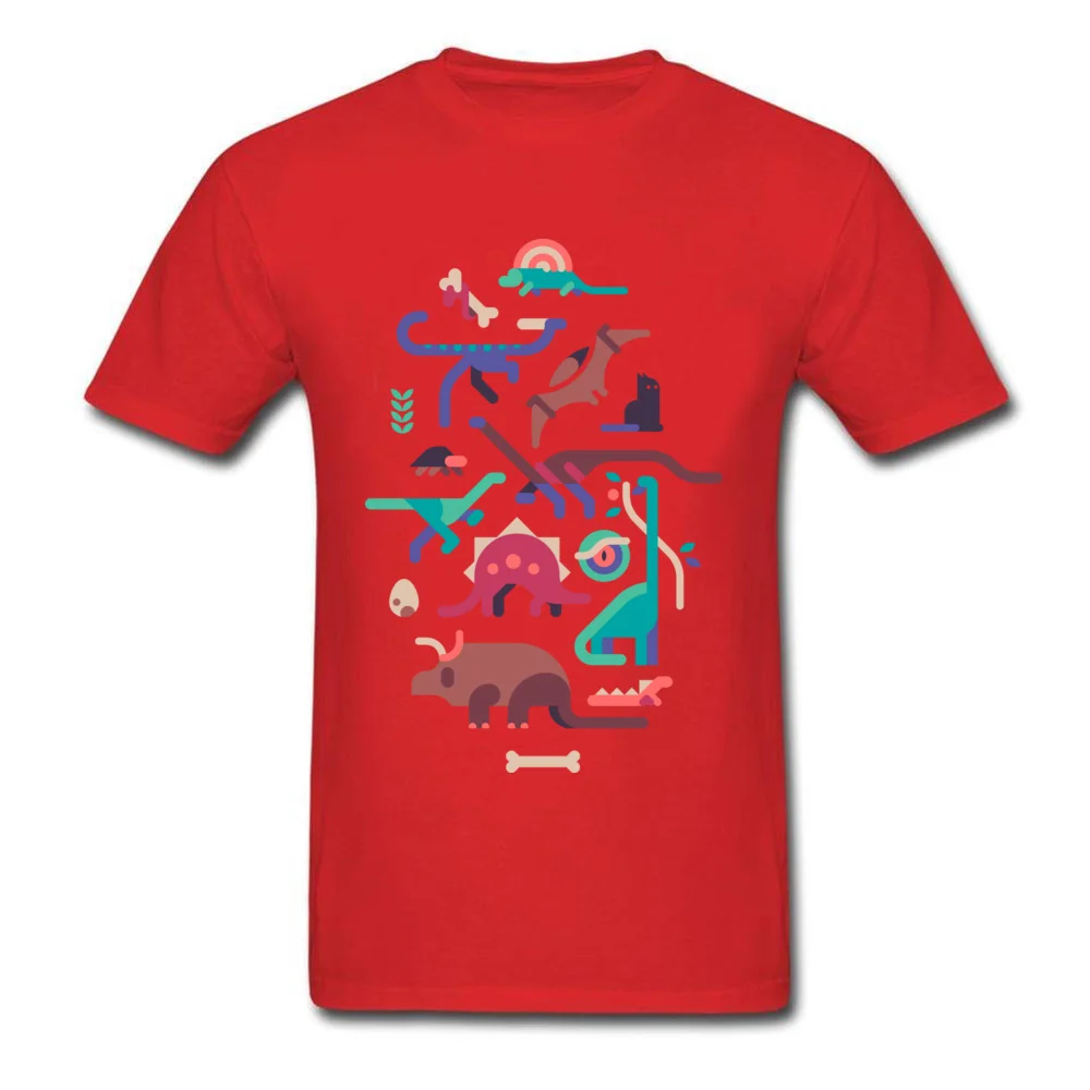 Dinos and a cat_red