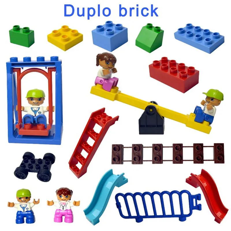 Big Building Blocks Gift Colorful Bulk Bricks With Figure Accessories Compatible major Brand Duploed Toy for Children
Big Building Blocks Gift Colorful Bulk Bricks With Figure Accessories Compatible major Brand Duploed Toy for Children