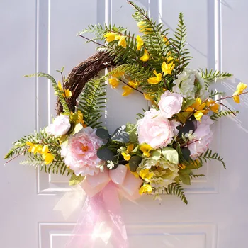 50cm Spring Garden Peony Artificial Hanging Flower Wreath for Home Decor Walls New PVC + hoop Artificial Hanging Flower
50cm Spring Garden Peony Artificial Hanging Flower Wreath for Home Decor Walls New PVC + hoop Artificial Hanging Flower