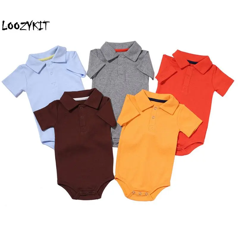Loozykit Summer Baby Boy Girl Rompers Turn-down Collar Infant Newborn Cotton Clothes Jumpsuit For 0-2Y Toddlers Bebe Outfits
Loozykit Summer Baby Boy Girl Rompers Turn-down Collar Infant Newborn Cotton Clothes Jumpsuit For 0-2Y Toddlers Bebe Outfits