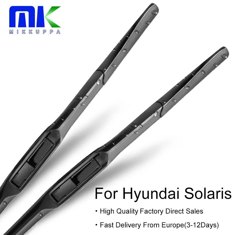 Mikkuppa Hybrid Windscreen Wiper Blades For Hyundai Solaris Fit Hook Arms 2010 2011 2012 2013 2014 2015 2016 2017 2018 2019
Mikkuppa Hybrid Windscreen Wiper Blades For Hyundai Solaris Fit Hook Arms 2010 2011 2012 2013 2014 2015 2016 2017 2018 2019