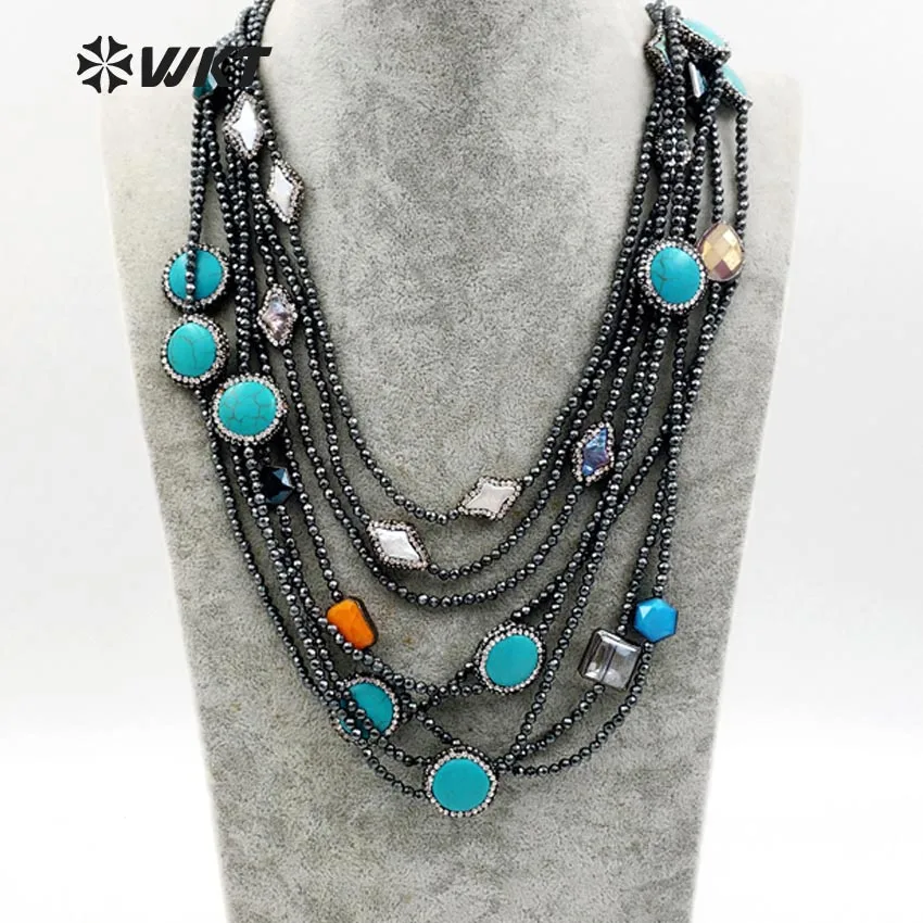 WT-NV203 HOTsale Fashion Design Custom Punk Natural long hematite beads Necklace Colorful with Simple Jewelry For Women Necklace
WT-NV203 HOTsale Fashion Design Custom Punk Natural long hematite beads Necklace Colorful with Simple Jewelry For Women Necklace