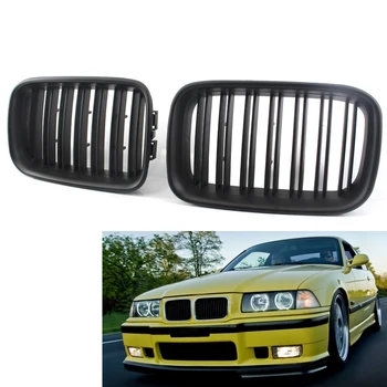 Matte Black Dual Slat Kidney Car Front Grille for BMW E36 92-96 Grill 51138122237, 51138122238 325is 325i 318i 318is 320i M3
Matte Black Dual Slat Kidney Car Front Grille for BMW E36 92-96 Grill 51138122237, 51138122238 325is 325i 318i 318is 320i M3