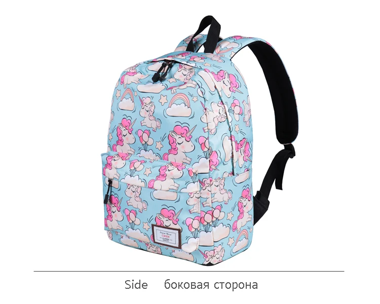 Unicorn Cartoon Backpack For School Girls Canvas Bags For Teenagers Travel Mochila Unicornio Shoulder Bags High Quality 2019 (17)