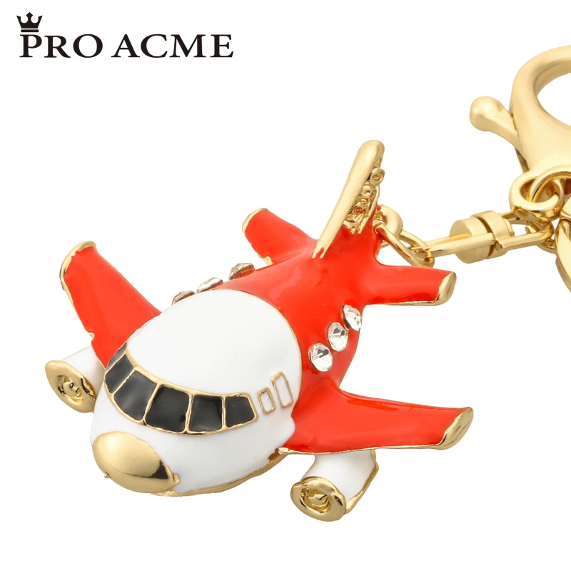 Pro Acme Exquisite Enamel Plane Aircraft Key Chains Holder for Women Bag Pendant Keychain Charm Car Rhinestone Keyrings PWK0891
Pro Acme Exquisite Enamel Plane Aircraft Key Chains Holder for Women Bag Pendant Keychain Charm Car Rhinestone Keyrings PWK0891
