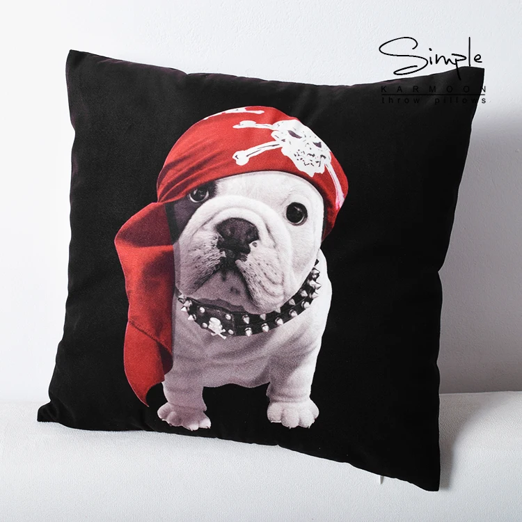Novelty Fun Bulldog Velvet Cushion Cover Cool Punk Priate Bulldog Throw Pillow Case Decorative Dog Pattern Pillow Covers Cases
Novelty Fun Bulldog Velvet Cushion Cover Cool Punk Priate Bulldog Throw Pillow Case Decorative Dog Pattern Pillow Covers Cases