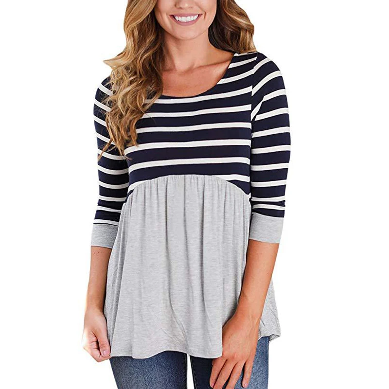 Dollplus Maternity Shirt Tops Pregnant Women Clothing Fashion Striped Pregnant Women's T-shirt Pregnancy Maternity Clothing
Dollplus Maternity Shirt Tops Pregnant Women Clothing Fashion Striped Pregnant Women's T-shirt Pregnancy Maternity Clothing