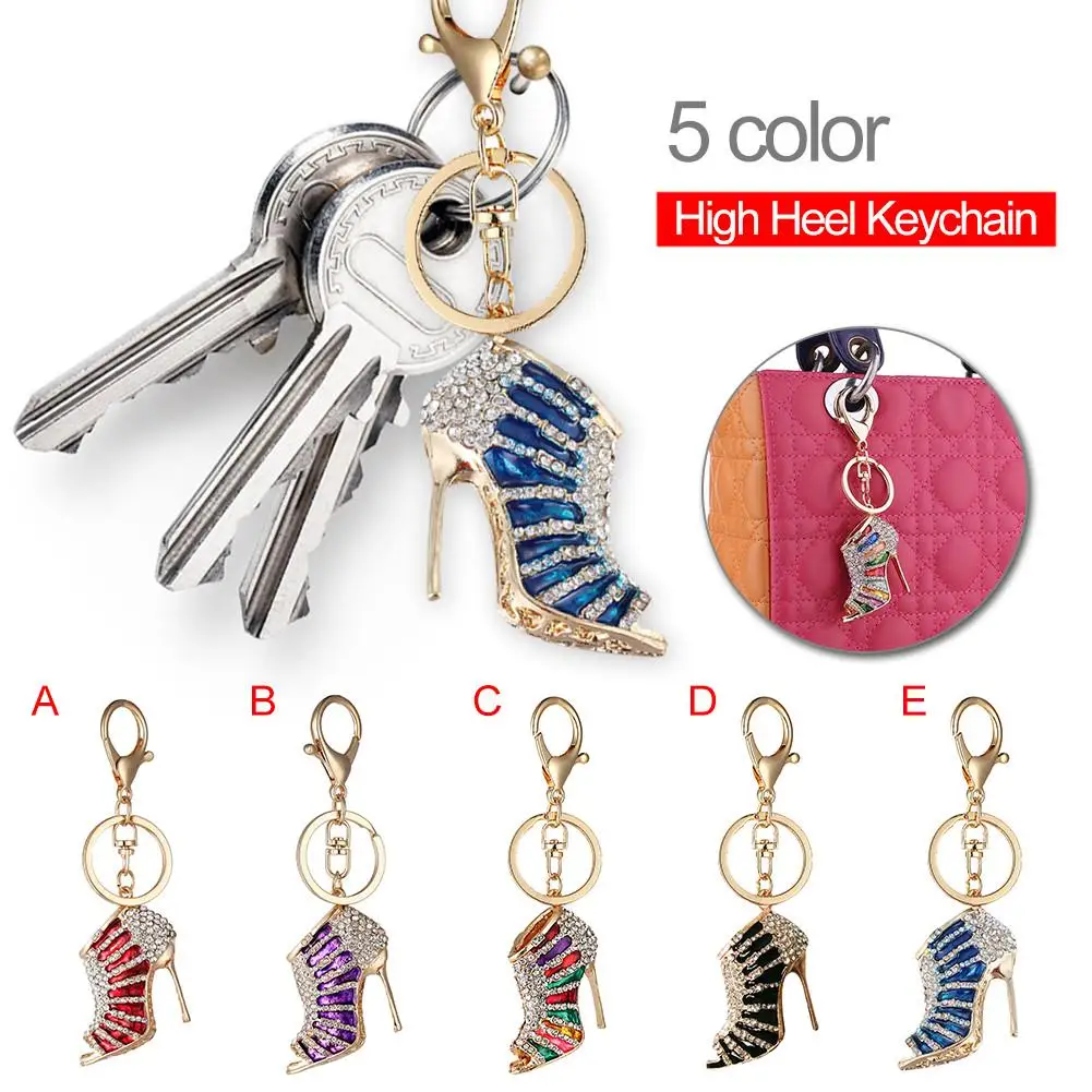 Home Decor Small Crystal High Heeled Rhinestone Keychain Purse Pendant Bags Cars Shoe Ring Holder Chains Key Rings Ornament
Home Decor Small Crystal High Heeled Rhinestone Keychain Purse Pendant Bags Cars Shoe Ring Holder Chains Key Rings Ornament