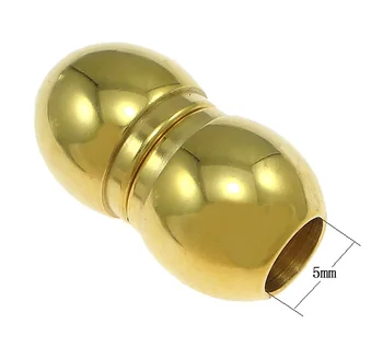 Stainless Steel Magnetic Clasp,fashion brand, Calabash, gold color plated, 18x10mm, Hole:Approx 5mm, 30PCs/Lot, Sold By Lot
Stainless Steel Magnetic Clasp,fashion brand, Calabash, gold color plated, 18x10mm, Hole:Approx 5mm, 30PCs/Lot, Sold By Lot