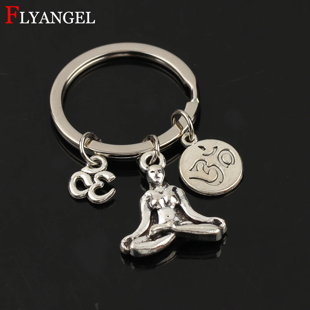 Fitness DIY Keyring OM Yoga Symbol Meditation Yoga Girl Valentine's Day present Car Keychain Men Women Silver Alloy Gift Jewelry
Fitness DIY Keyring OM Yoga Symbol Meditation Yoga Girl Valentine's Day present Car Keychain Men Women Silver Alloy Gift Jewelry