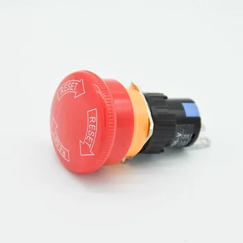 Red Mushroom DC 30V 5A / AC 250V 3A Emergency Stop/e-stop Push Button Switch 3pins NO+NC when pressed, twist to release
Red Mushroom DC 30V 5A / AC 250V 3A Emergency Stop/e-stop Push Button Switch 3pins NO+NC when pressed, twist to release