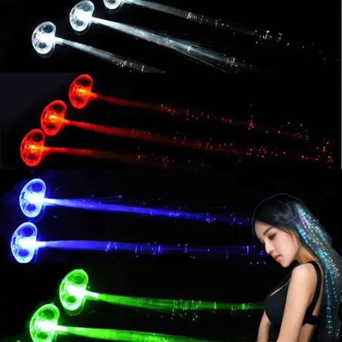 Flash LED Hair Light Emitting Fiber Optic Pigtail Braid Plait Luminous Hair Wig KTV Party Prom Supplies Hair Accessory headdress
Flash LED Hair Light Emitting Fiber Optic Pigtail Braid Plait Luminous Hair Wig KTV Party Prom Supplies Hair Accessory headdress