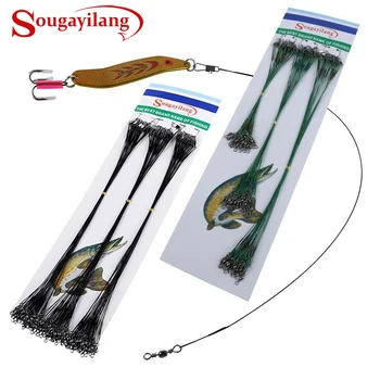 Sougayilang 72pcs Fishing Wire Line Trace Wire Leader Swivel Spinner Shark Fishing Wire Leaders Fishing Accessory Tackle
Sougayilang 72pcs Fishing Wire Line Trace Wire Leader Swivel Spinner Shark Fishing Wire Leaders Fishing Accessory Tackle
