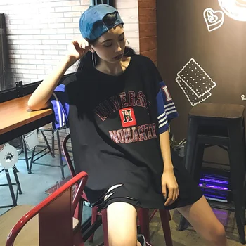 korean clothes oversize Leisure T-shirts Women Letter Print Long t shirt harajuku Loose T-shirt basketball streetwear tops L2
korean clothes oversize Leisure T-shirts Women Letter Print Long t shirt harajuku Loose T-shirt basketball streetwear tops L2